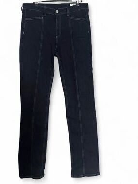 rag & bone Black Pants with White Contrast Stitching